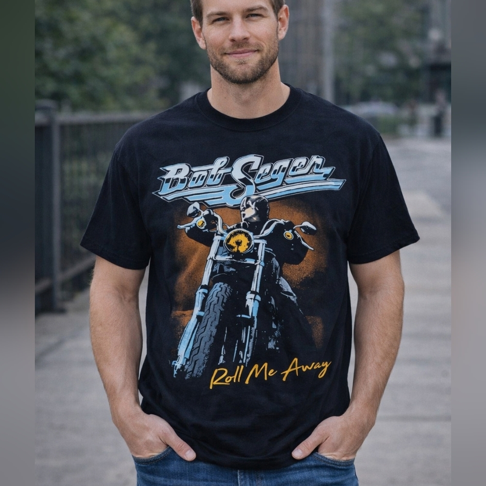 Bob Seger - “Roll Me Away” - 2019 Tour Shirt - Black - Medium